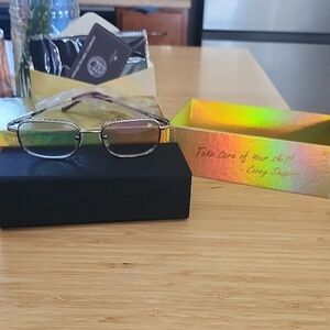 Chic VF Silver and Purple Women's Sunglasses 18 kt. signature series NWOT